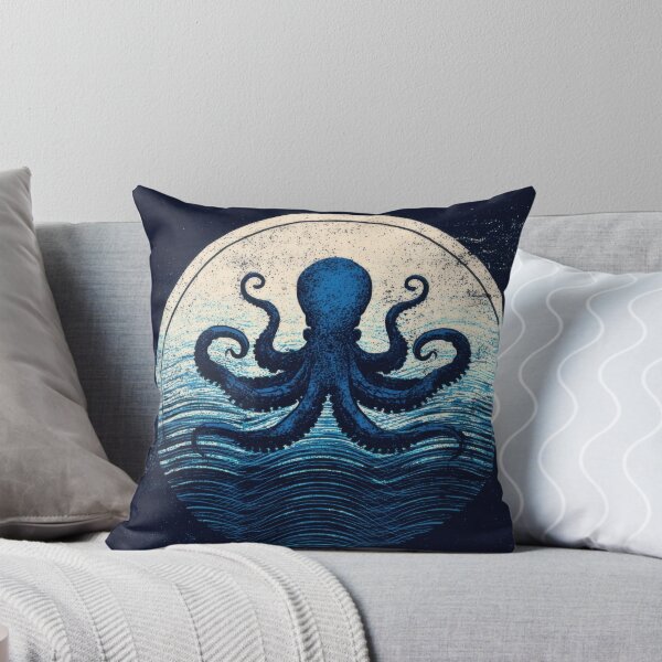 Item preview, Octopus in the ocean waves designed and sold by anytka.