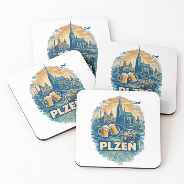 Item preview, Plzeň Skyline – Pilsen Silhouette Travel Motif designed and sold by Pineapple-Tree.