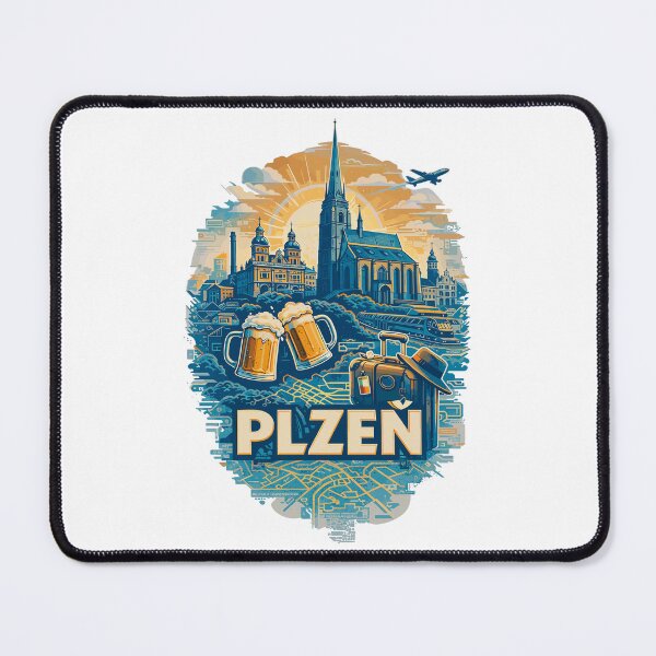 Item preview, Plzeň Skyline – Pilsen Silhouette Travel Motif designed and sold by Pineapple-Tree.