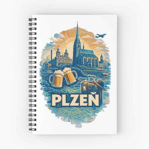 Item preview, Plzeň Skyline – Pilsen Silhouette Travel Motif designed and sold by Pineapple-Tree.