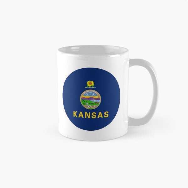 Item preview, Kansas Circle Flag Moving Away Gift, Homesick KS Present designed and sold by shitpostee.