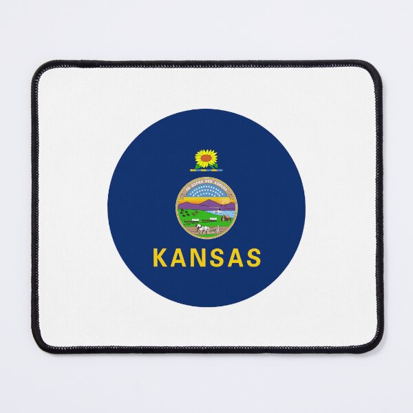 Item preview, Kansas Circle Flag Moving Away Gift, Homesick KS Present designed and sold by shitpostee.