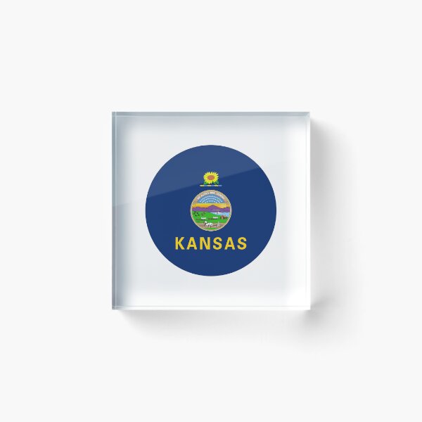 Item preview, Kansas Circle Flag Moving Away Gift, Homesick KS Present designed and sold by shitpostee.