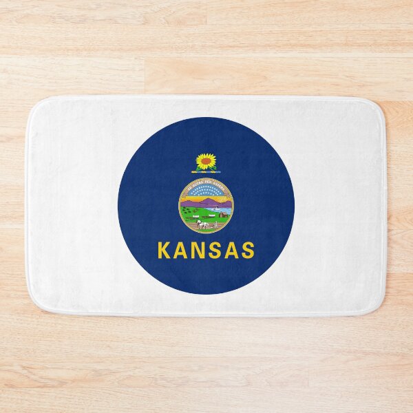 Item preview, Kansas Circle Flag Moving Away Gift, Homesick KS Present designed and sold by shitpostee.