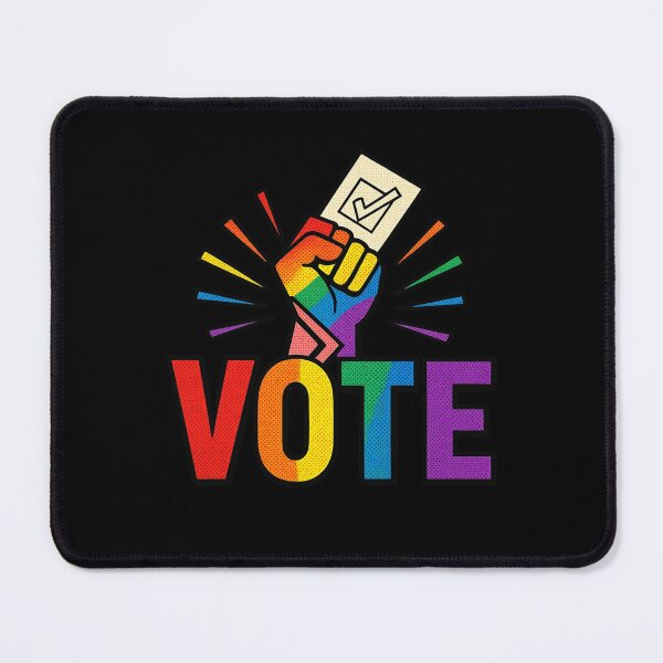 Item preview, LGBTQ Vote People Power – Pride Equality Democracy designed and sold by TEEJAMBOREE.