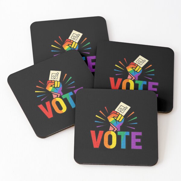 Item preview, LGBTQ Vote People Power – Pride Equality Democracy designed and sold by TEEJAMBOREE.
