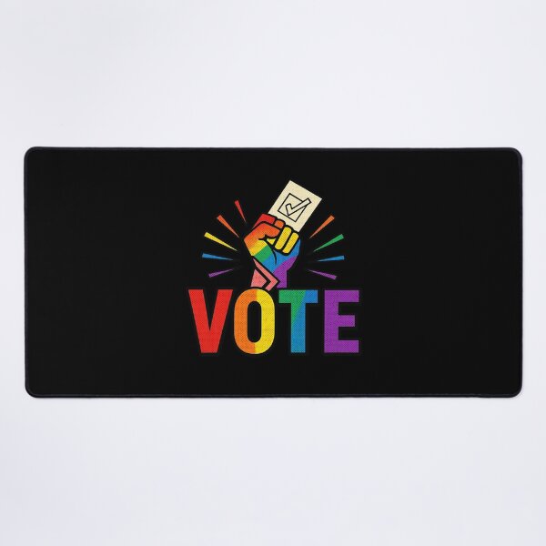 Item preview, LGBTQ Vote People Power – Pride Equality Democracy designed and sold by TEEJAMBOREE.