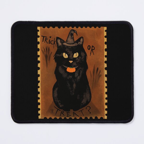 Item preview, Halloween Cat Stamp designed and sold by JuniperPineArts.