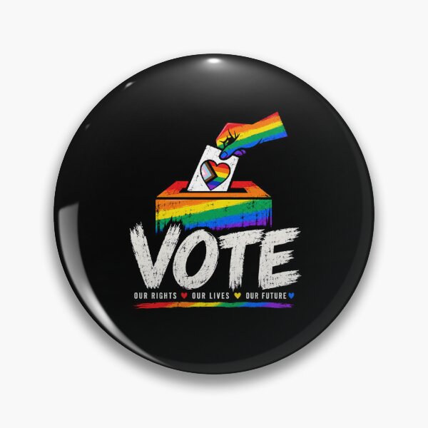 Item preview, LGBTQ Vote People Power – Pride Equality Democracy designed and sold by TEEJAMBOREE.