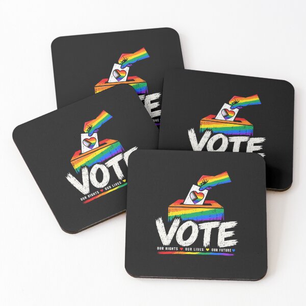 Item preview, LGBTQ Vote People Power – Pride Equality Democracy designed and sold by TEEJAMBOREE.