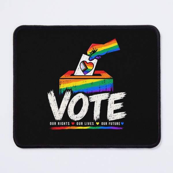 Item preview, LGBTQ Vote People Power – Pride Equality Democracy designed and sold by TEEJAMBOREE.