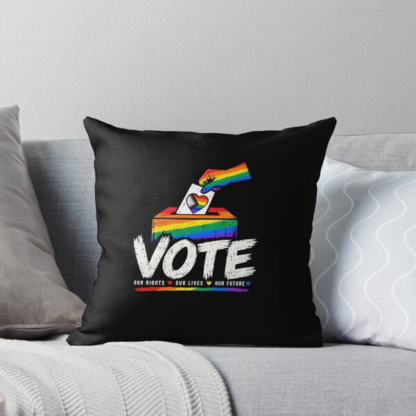 Item preview, LGBTQ Vote People Power – Pride Equality Democracy designed and sold by TEEJAMBOREE.