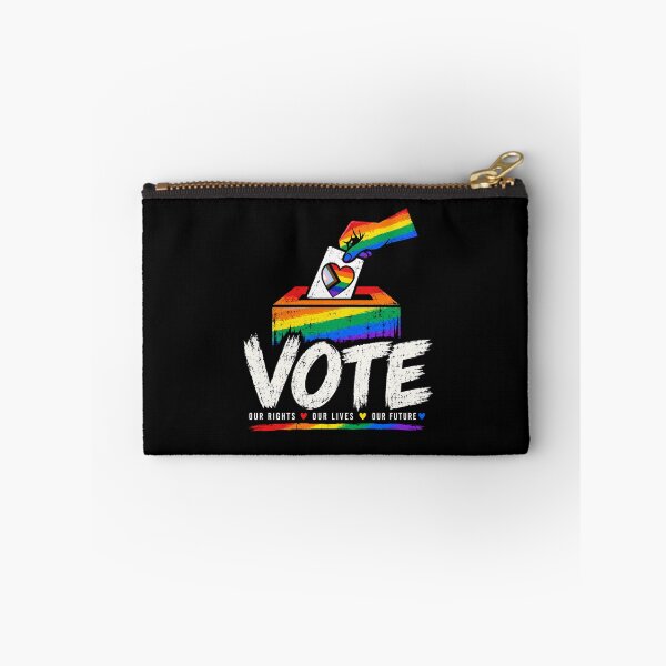 Item preview, LGBTQ Vote People Power – Pride Equality Democracy designed and sold by TEEJAMBOREE.