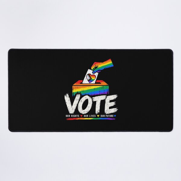 Item preview, LGBTQ Vote People Power – Pride Equality Democracy designed and sold by TEEJAMBOREE.