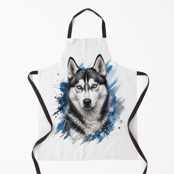 Item preview, Siberian Husky Paint Splash Animal Art Graphic T-Shirt designed and sold by CrayonStudio.