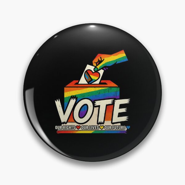 Item preview, LGBTQ Vote People Power – Pride Equality Democracy designed and sold by TEEJAMBOREE.