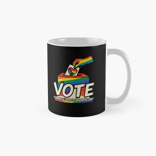 Item preview, LGBTQ Vote People Power – Pride Equality Democracy designed and sold by TEEJAMBOREE.