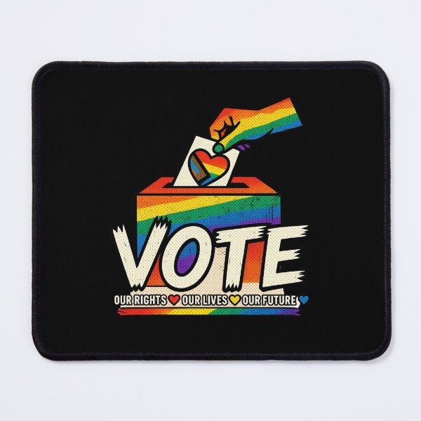Item preview, LGBTQ Vote People Power – Pride Equality Democracy designed and sold by TEEJAMBOREE.