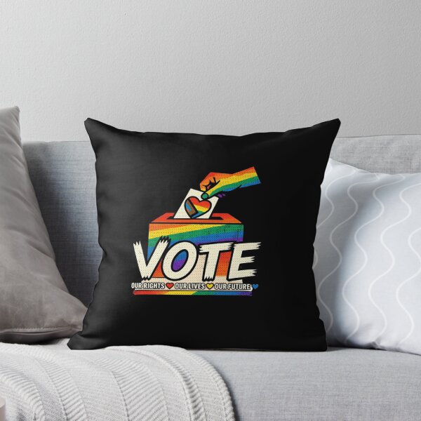 Item preview, LGBTQ Vote People Power – Pride Equality Democracy designed and sold by TEEJAMBOREE.