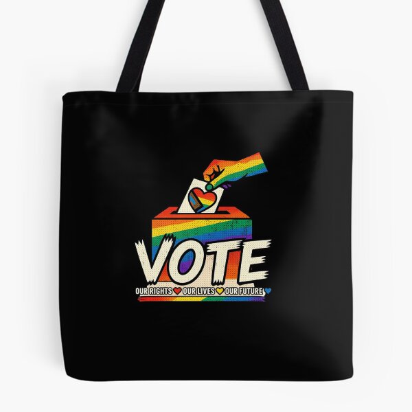 Item preview, LGBTQ Vote People Power – Pride Equality Democracy designed and sold by TEEJAMBOREE.