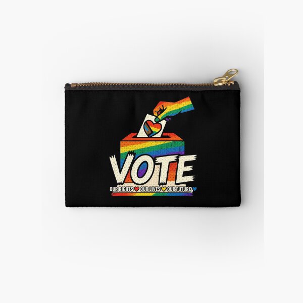 Item preview, LGBTQ Vote People Power – Pride Equality Democracy designed and sold by TEEJAMBOREE.