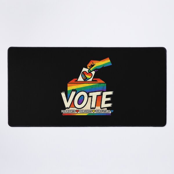 Item preview, LGBTQ Vote People Power – Pride Equality Democracy designed and sold by TEEJAMBOREE.