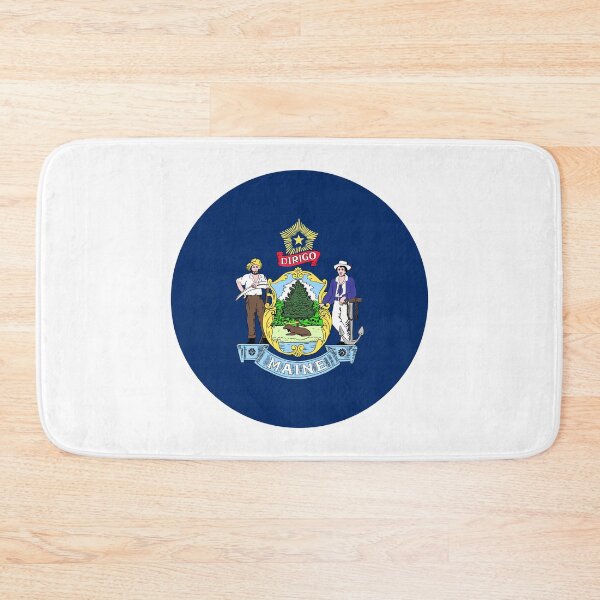 Item preview, Maine Circle Flag Moving Away Gift, Homesick ME Present designed and sold by shitpostee.