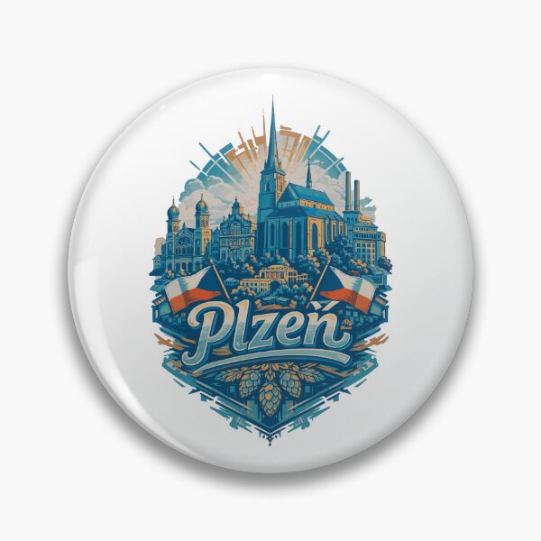 Item preview, Plzeň Skyline – Pride & Home Pilsen Design designed and sold by Pineapple-Tree.