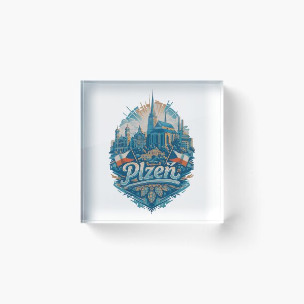 Item preview, Plzeň Skyline – Pride & Home Pilsen Design designed and sold by Pineapple-Tree.