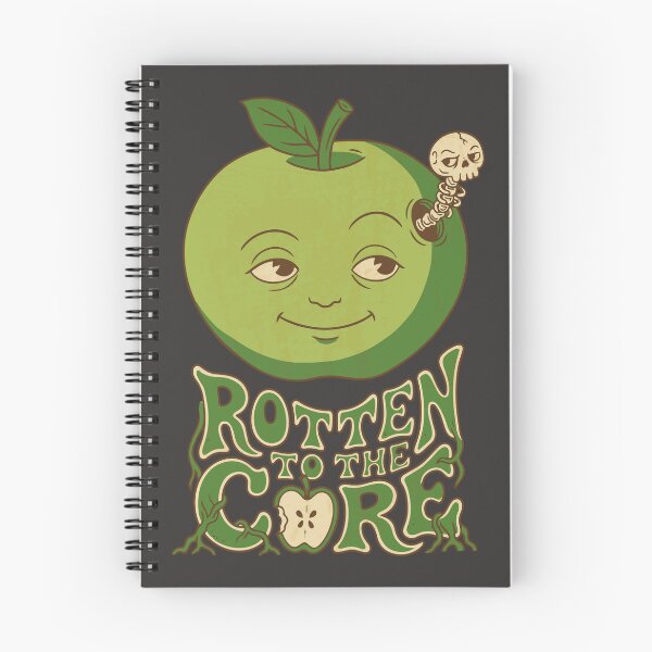 Item preview, Rotten green apple with retro skull worm - Dark Colors Edition designed and sold by Shyla Marsare.