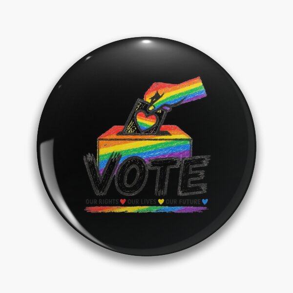 Item preview, LGBTQ Vote People Power – Pride Equality Democracy designed and sold by TEEJAMBOREE.