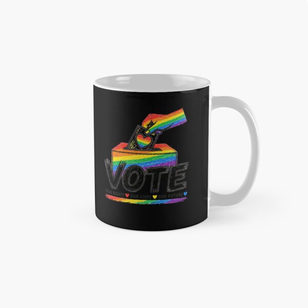 Item preview, LGBTQ Vote People Power – Pride Equality Democracy designed and sold by TEEJAMBOREE.