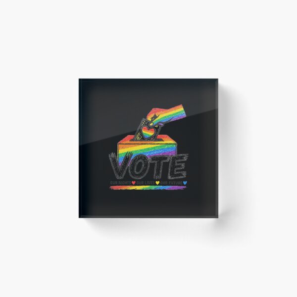 Item preview, LGBTQ Vote People Power – Pride Equality Democracy designed and sold by TEEJAMBOREE.