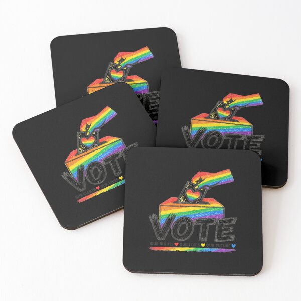 Item preview, LGBTQ Vote People Power – Pride Equality Democracy designed and sold by TEEJAMBOREE.