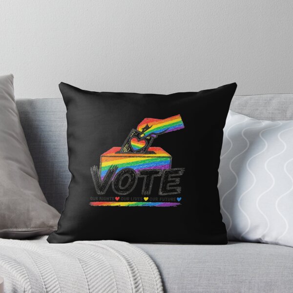Item preview, LGBTQ Vote People Power – Pride Equality Democracy designed and sold by TEEJAMBOREE.