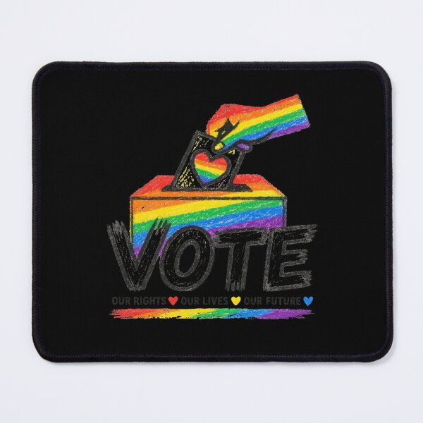 Item preview, LGBTQ Vote People Power – Pride Equality Democracy designed and sold by TEEJAMBOREE.