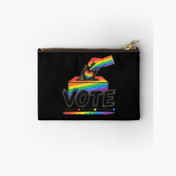 Item preview, LGBTQ Vote People Power – Pride Equality Democracy designed and sold by TEEJAMBOREE.