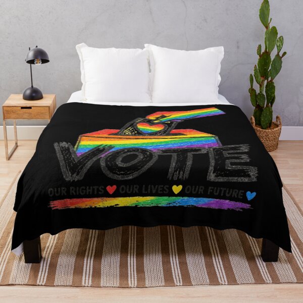 Item preview, LGBTQ Vote People Power – Pride Equality Democracy designed and sold by TEEJAMBOREE.