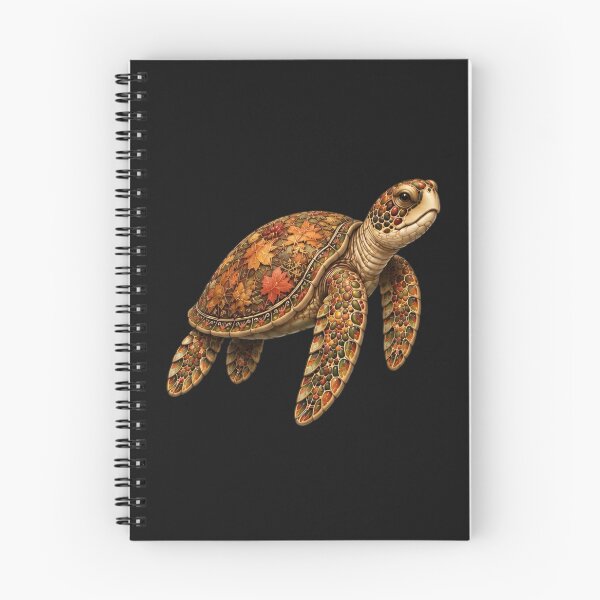 Item preview, Autumn Turtle | Fall Leaves Sea Turtle | Ocean Autumn Collection designed and sold by Zaru Art Studio.