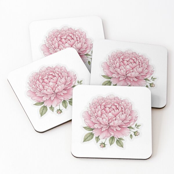 Item preview, Single Pink Peony | Vintage Botanical Flower Illustration | Cottagecore Minimalist Sticker designed and sold by RareBotanical .