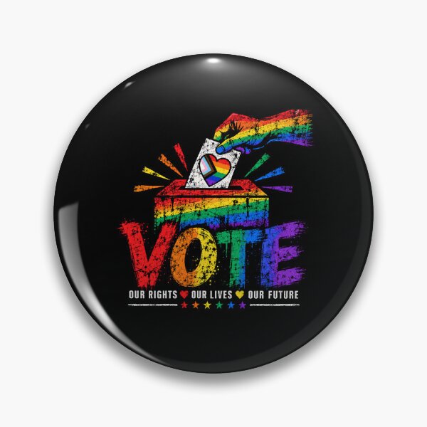 Item preview, LGBTQ Vote People Power – Pride Equality Democracy designed and sold by TEEJAMBOREE.