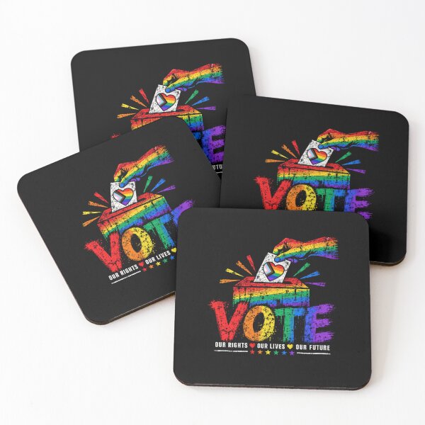 Item preview, LGBTQ Vote People Power – Pride Equality Democracy designed and sold by TEEJAMBOREE.