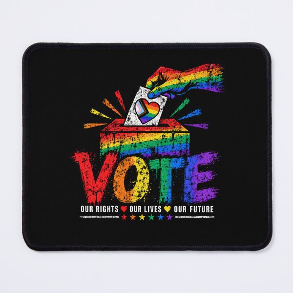 Item preview, LGBTQ Vote People Power – Pride Equality Democracy designed and sold by TEEJAMBOREE.