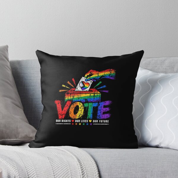 Item preview, LGBTQ Vote People Power – Pride Equality Democracy designed and sold by TEEJAMBOREE.