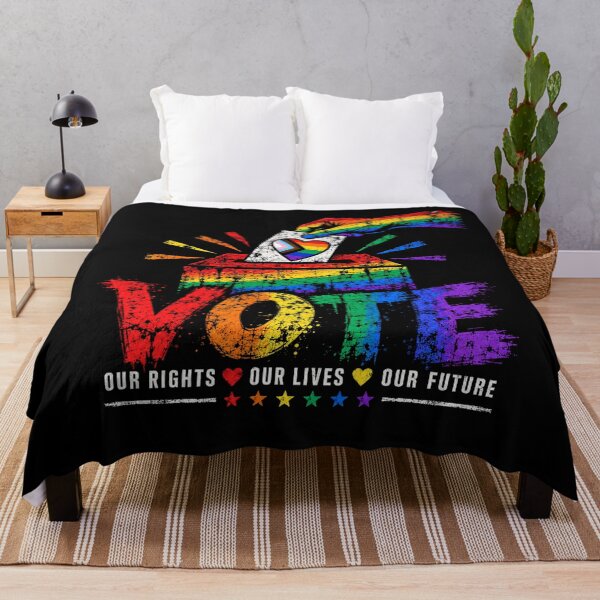 Item preview, LGBTQ Vote People Power – Pride Equality Democracy designed and sold by TEEJAMBOREE.