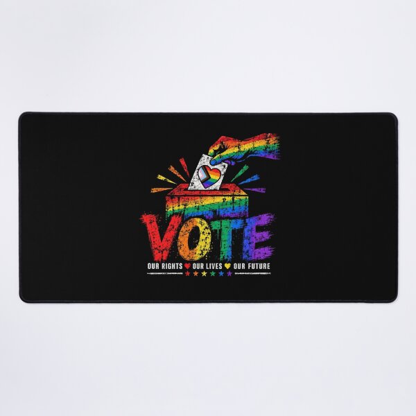 Item preview, LGBTQ Vote People Power – Pride Equality Democracy designed and sold by TEEJAMBOREE.