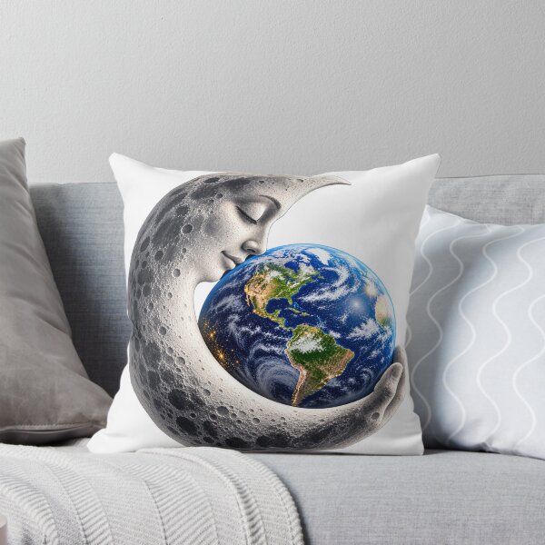 Item preview, Moon Holding the Earth – Surreal Cosmic Space Art designed and sold by Prince Tripathi .