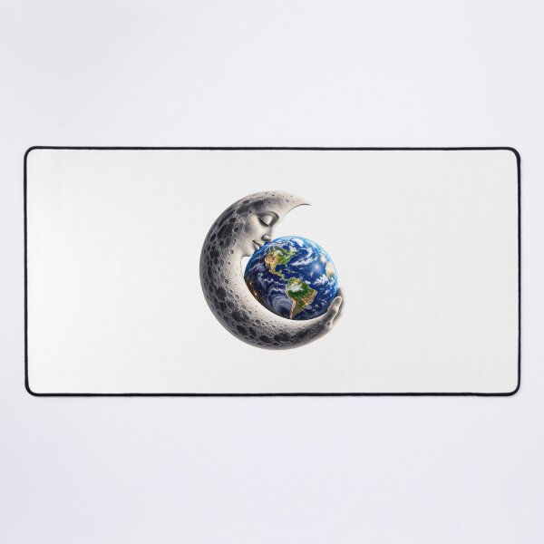Item preview, Moon Holding the Earth – Surreal Cosmic Space Art designed and sold by Prince Tripathi .