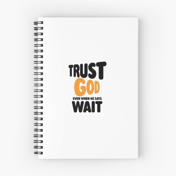 Item preview, Trust God Even When He Says Wait – Christian Faith Typography T-Shirt Design designed and sold by CrossCrafted.