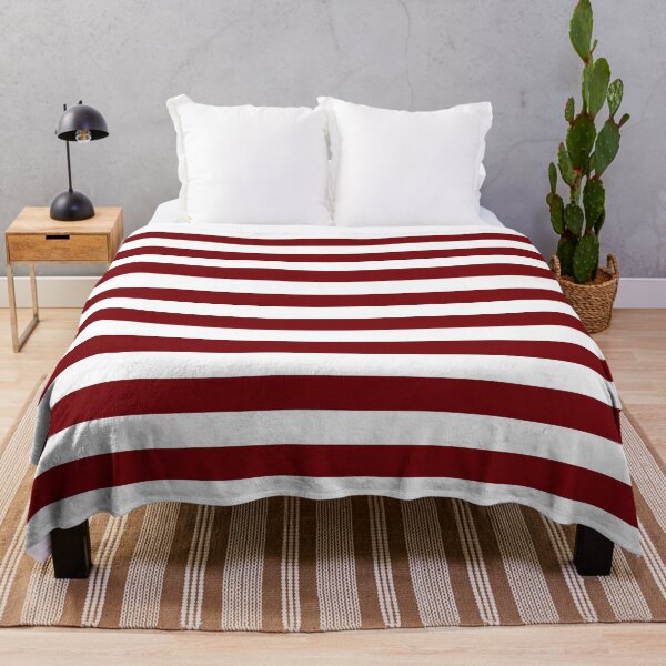 Item preview, Horizontal stripes in Cherry red and white designed and sold by RishabhArts1.